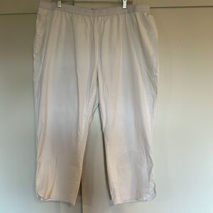 Used - Maybe once if ever. Jessica London white capris, size 24W